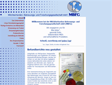 Tablet Screenshot of mbfg.de